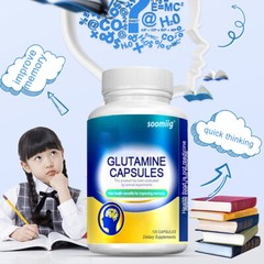 L-Glutamine 30/60/120 Capsules – Improves memory and neural endurance