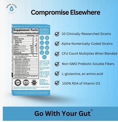 GoLive Prebiotic & Probiotic Powder – Flavor-Free, Sugar-Free, Gut Health – 6/27