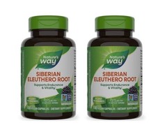 X2 Nature’s Way – Siberian Eleuthero Root – 100 Capsules Each Exp/02/2026