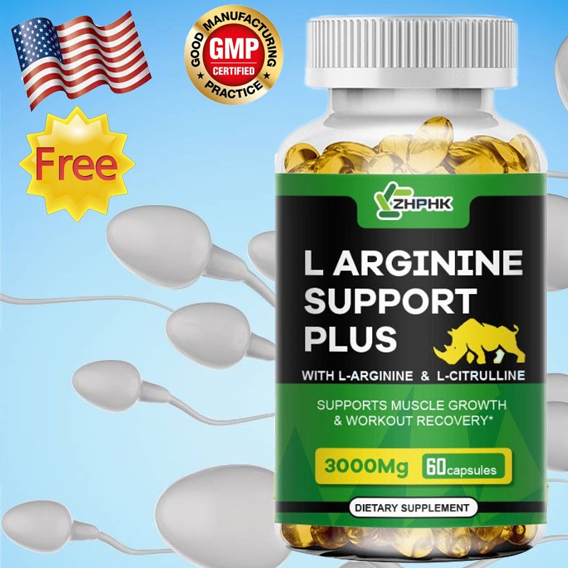 Premium L-Arginine Capsules Powerful Nitric Oxide Booster improve Endurance 60pc