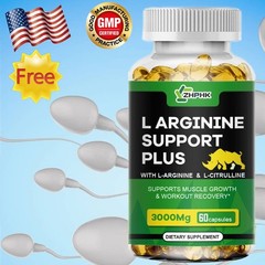 Premium L-Arginine Capsules Powerful Nitric Oxide Booster improve Endurance 60pc