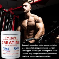 Micronized Creatine Monohydrate Powder 300g, 60 Servings, Unflavored, Non-GMO
