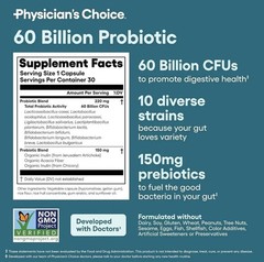 Physician’s Choice 60 Billion Probiotic & Digestive Enzymes package USA SELLE…