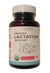 Pure Mom Organic Lactation Support 60 Capsules Ex.07/2025