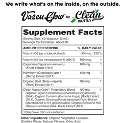 Clean Nutra Cayenne Pepper Drops Supplement Liquid+Hawthorn Berry, Vitamin D3 K2