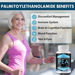 Micronized Pea Supplement Palmitoylethanolamide 1300 MG Luteolin 100 MG 60