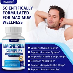 Magnesium Complex 240pcs,Relaxation,Supports Muscle,Bone & Heart Health,Immunity