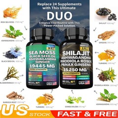 Improved Dynamic Vitality Bundle – Sea Moss Multivitamin & Shilajit Power Combo