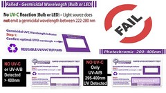 2nd Gen QuantaDose® Reusable UVC Light Test Card with UV Intensity Strip Sensiti