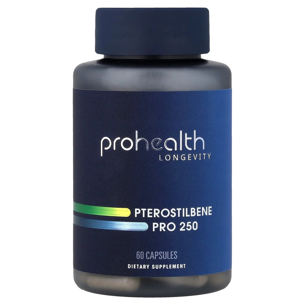 2 X ProHealth Longevity, Pterostilbene Pro 250, 250 mg, 60 Capsules
