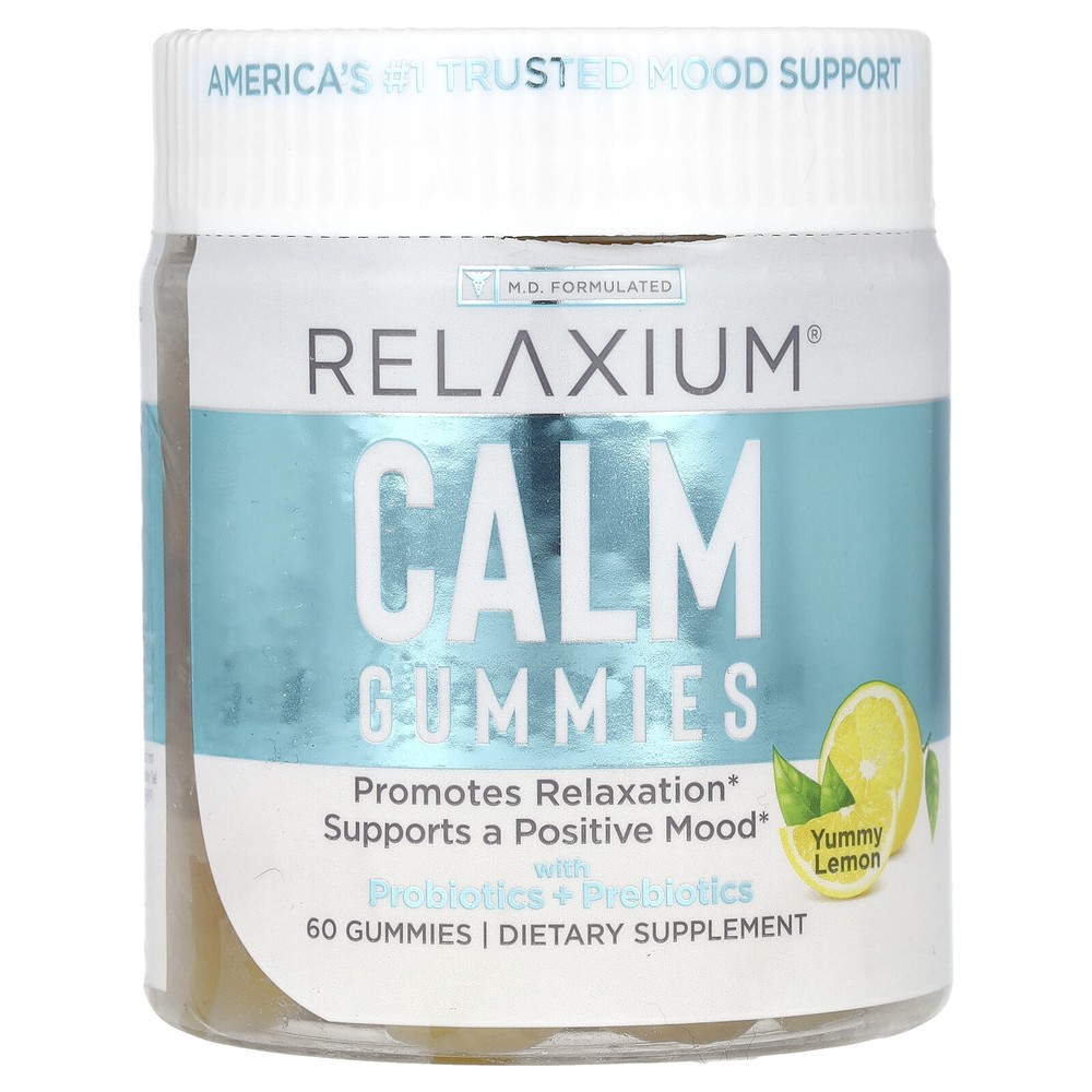 Calm Gummies with Probiotics + Prebiotics, Yummy Lemon, 60 Gummies