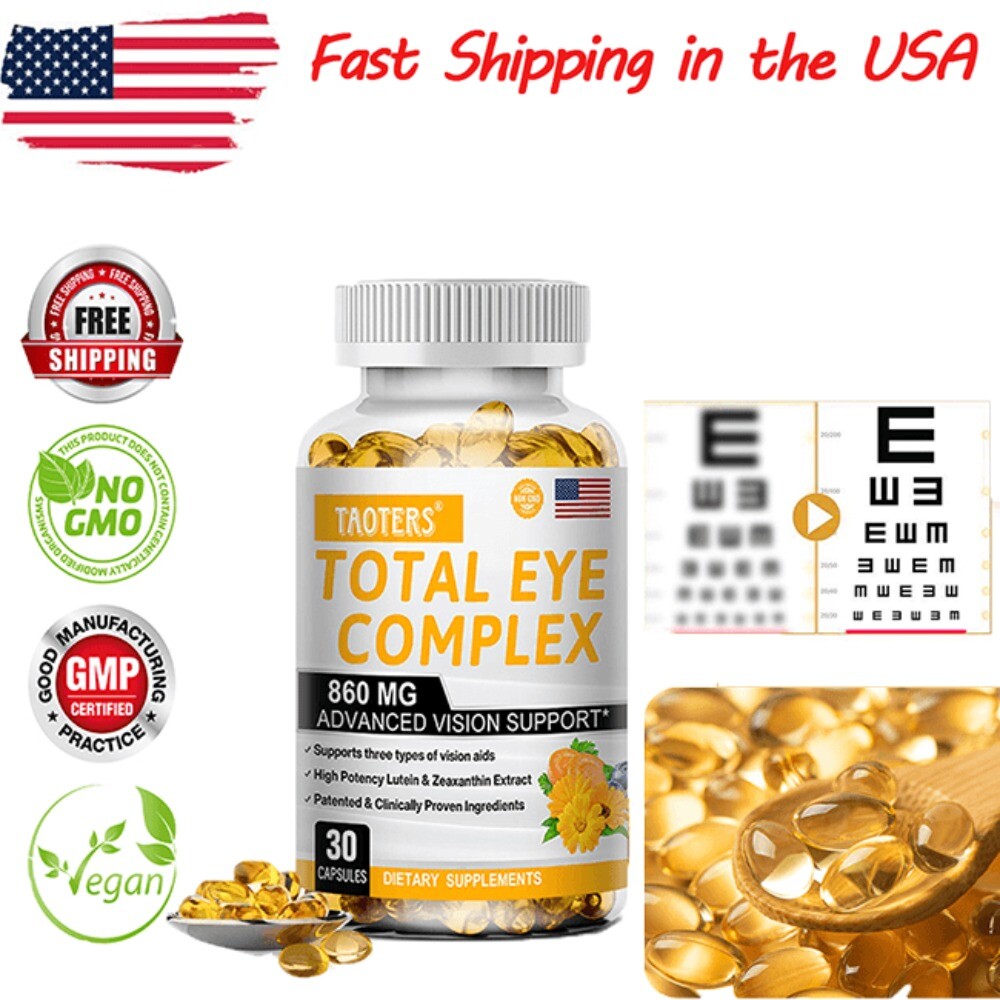 Total Eye Complex with Lutein & Zeaxanthin Extracts Support Eye & Vision Health