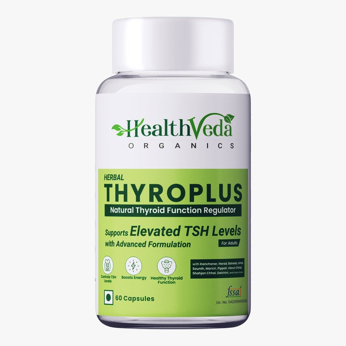 Health Veda Thyroplus – Rapid Action Formula for Thyroid Support 60 Caps