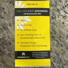 HELIOCARE Advanced Nicotinamide B3 Healthy Skin Vegan Caps – 120 Count (NO BOX)