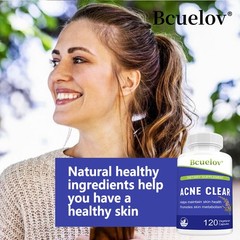 Acne Clear – Acne Treatment,Improve Skin Health,Detoxification 120 Capsules
