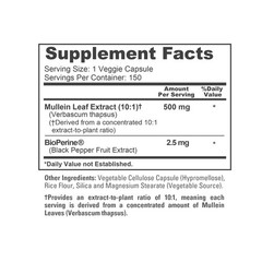 NusaPure Mullein Leaf Capsules 5000mg Per Veggie Caps | 150 Count | Non-GMO