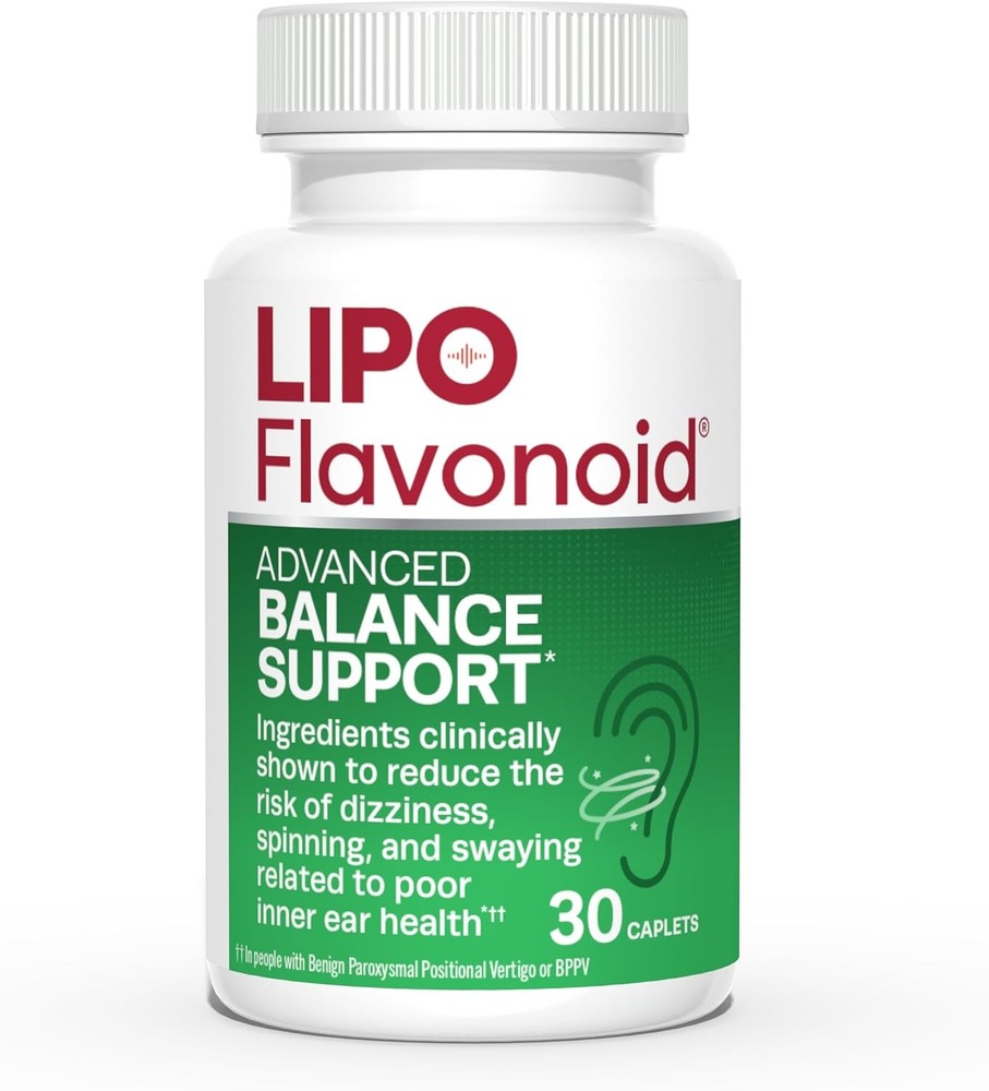 Lipo-Flavonoid Balance Support, Helps Reduce The Risk of Vertigo 30 Count