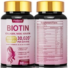 4x Biotin 30,020mcg High Potency 240 Tablets Hair Skin & Nails Vitamin B Complex