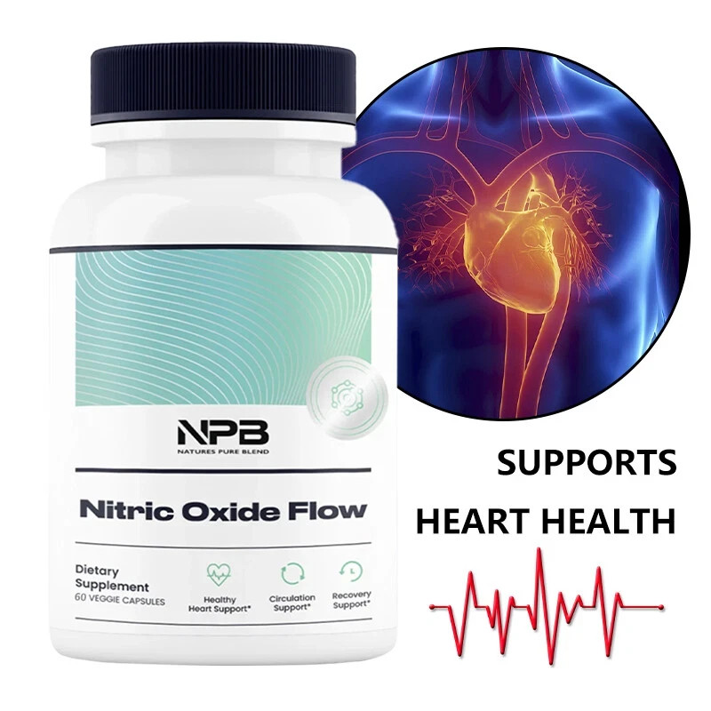 Nitric Oxide Flow Blood Pressure Support Improve Circulation-Natures Pure Blend