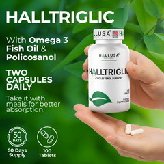 HALLTRIGLIC – Cholesterol & Triglyceride Levels – Cellular Function – 60 caps