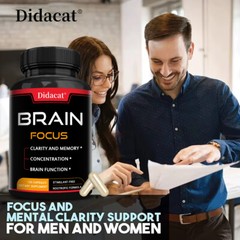 Brain Capsules, Support Memory, Concentration & Mental Clarity, 120 Veg Caps