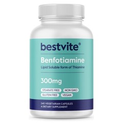 Benfotiamine 300mg (240 Vegetarian Capsules) No Stearates – Vegan