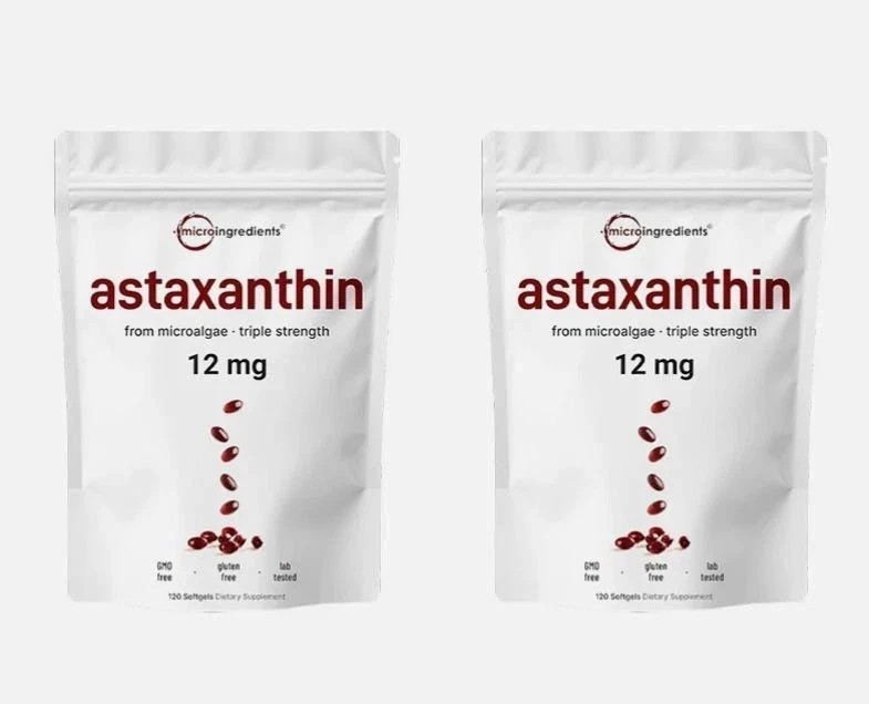 2 Pack | Astaxanthin 12mg, 120 Softgels, 4 Month Supply NEW++