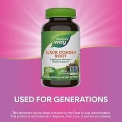 Black Cohosh Root 540 Mg Super Concentrated Menopause Supplement, 180 Capsules