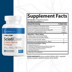 3 package SciatiEase Labs Sciati Ease Sciatic Nerve Formula 120 Cap NEW ! Exp…