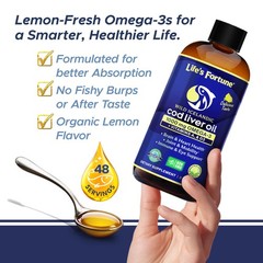 Life’S Fortune Lifes Fortune Cod Liver Oil Liquid Lemon Flavor Organic