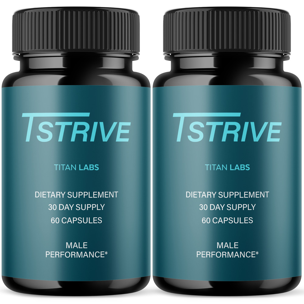 (2 Pack) Tstrive Advanced Male Support Performance Supplement 120 Capsules