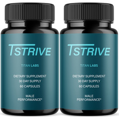 (2 Pack) Tstrive Advanced Male Support Performance Supplement 120 Capsules