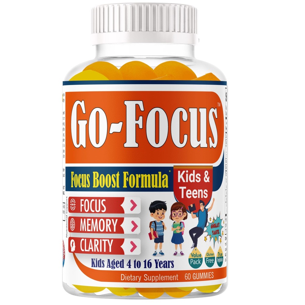 Brightkids Brain Supplements For Memory And Focus Omega 3 Dha Focus Gummies For