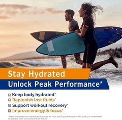 Rapid Hydration Electrolyte Powder – Pineapple Pear Flavor, No Sugar, 16 Packets