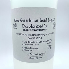 Aloe Vera Inner Leaf Liquid Extract Decolorized-1 Quart (32 oz) bottle