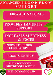 BLOOD PRESSURE & CIRCULATION SUPPORT HEALTHY CHOLESTEROL ARTERY CLEANSE PROTECT