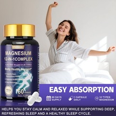2-Pack Magnesium 12 Complex – Advanced Magnesium Blend for Daily Wellness-120 ct