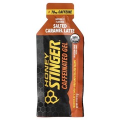 Caffeinated Gel, Salted Caramel Lattee, 12 Packets, 1.1 oz (31 g) Each