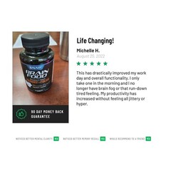 Organic Nootropic Brain Booster Improve Brain Focus, Clarity And Memory – 60ct