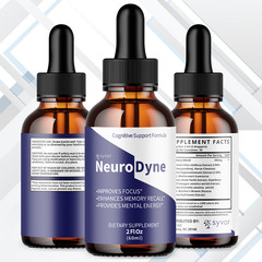 (3 Pack) Neurodyne Drops Advanced Nerve Health Support, Neuro Dyne 90 Servings