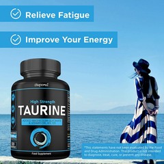 Taurine 240pcs,For Heart,Nerves Brain,Vision & Muscle Health,Replenishes Energy