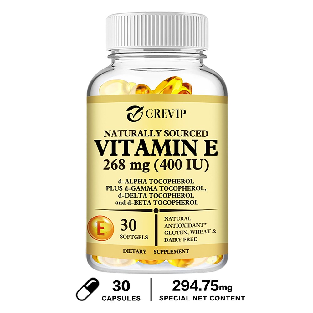 Naturally Sourced Vitamin E – for Skin, Heart, Brain, and Immune System Health