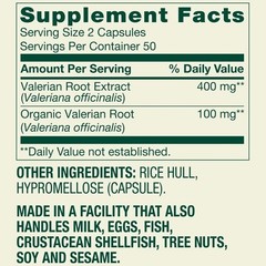 Spring Valley Valerian Root Capsules, 500 mg, 100 Count, pack of 2
