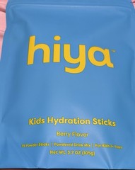 hiya Electrolytes Powder Sticks Berry Flavor 15 Count 3.7 oz