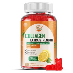 Hydrolyzed Collagen Gummies with Vitamin C, Zinc & Biotin for Skin Support, 60