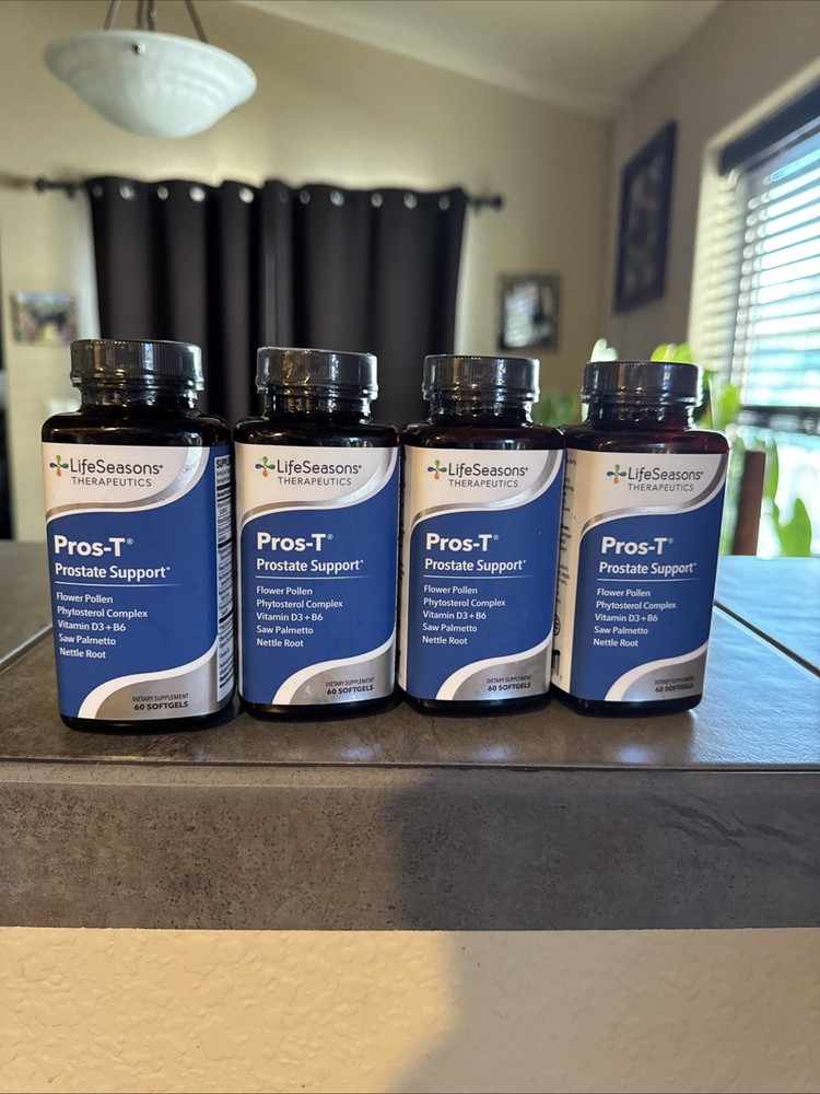 4x – LifeSeasons Pros-T Prostate Support 60 each, 240 Softgels ** Expire 7/2027