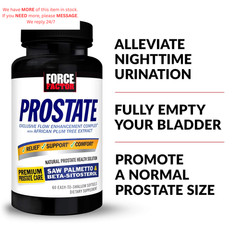Force Factor Prostate, 3-Pack, Saw Palmetto and 60 Count (Pack of 3), White