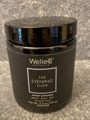 WelleCo Evening Elixir Chocolate 5.3oz 150g Powder Sealed Exp 04/27
