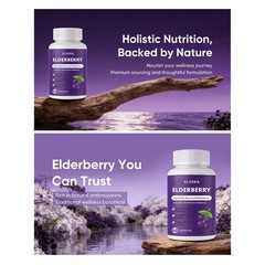 Elvera Elderberry Gut Support Complex – pure Black Elderberry Soft Capsules