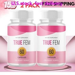 (2 Pack) True Fem for Women Advanced Wellness Support Supplement 120 Capsules US